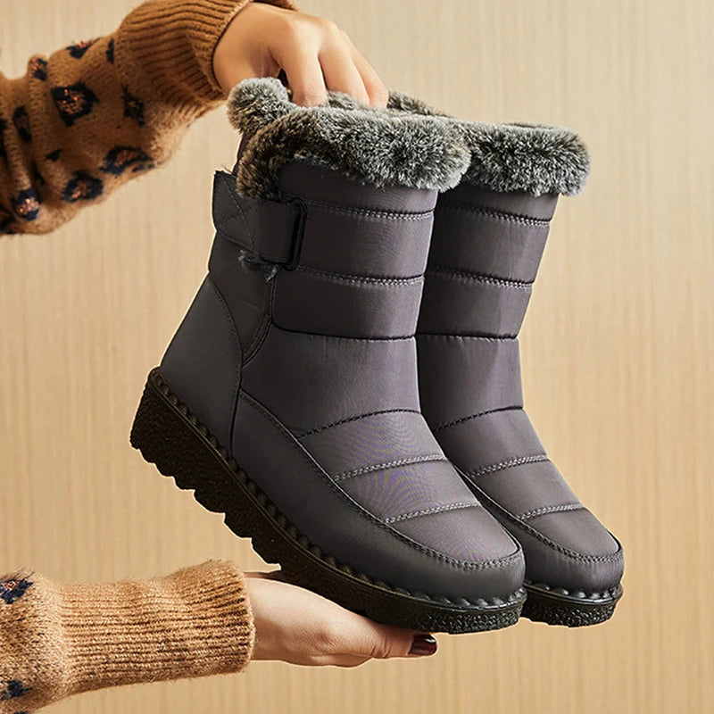 Botas de neve femininas  macias