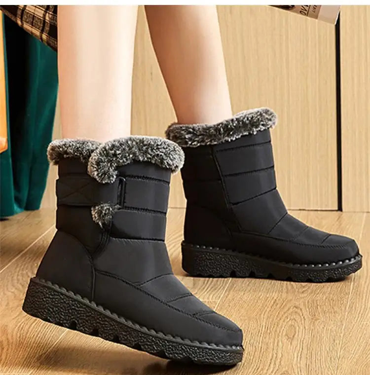 Botas de neve femininas  macias