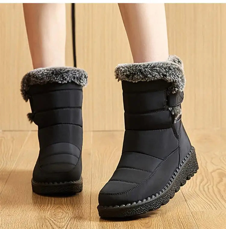 Botas de neve femininas  macias